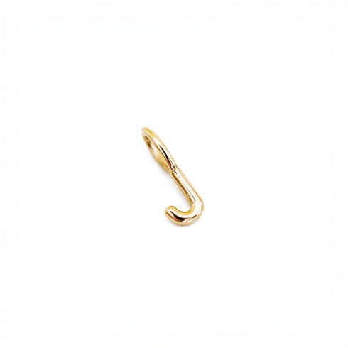 J ~ Alphabet Charm in Yellow Gold